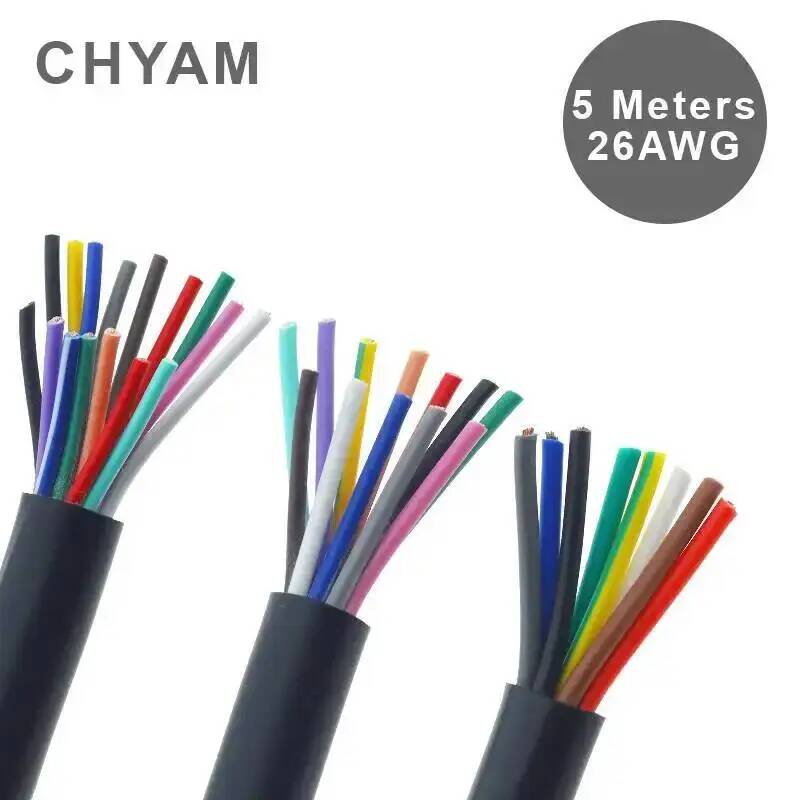 ケーブル黒 26AWG 0.12mm2 銅線 2/3/4/5 - Copper Wire Roll のレビューと価格