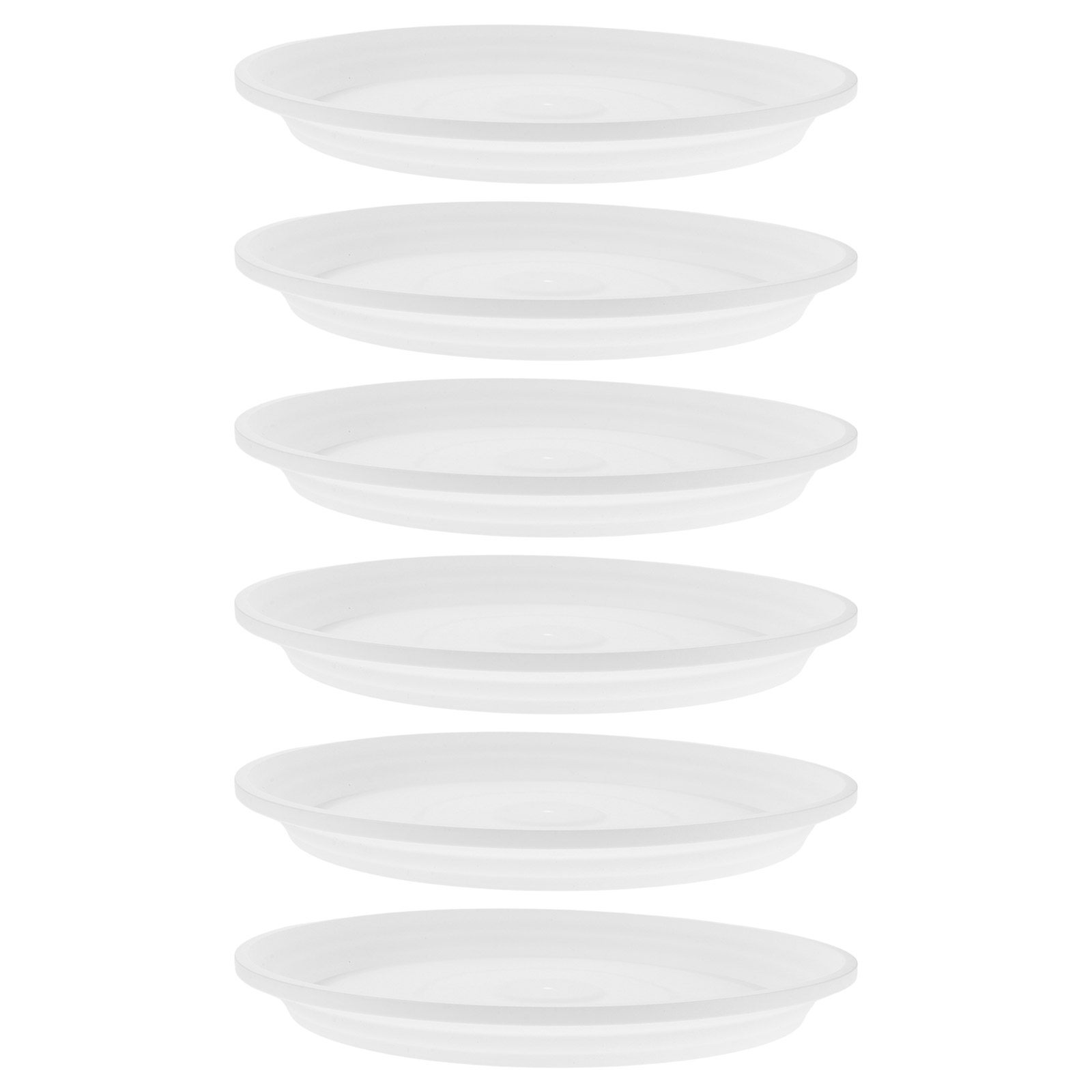 6個入り、直径10.61インチの丸型プラスチック製プランター - Drip Tray Saucer のレビューと価格